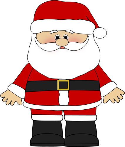 This cute cartoon Santa Claus