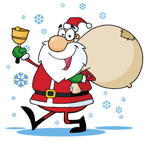 Free santa sleigh with presen - Free Santa Clipart