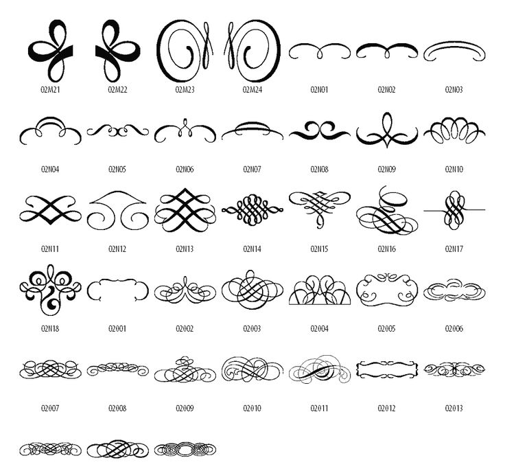 Free Scroll Work Images | Decorative scratches vector clipart free download | VectorForAll