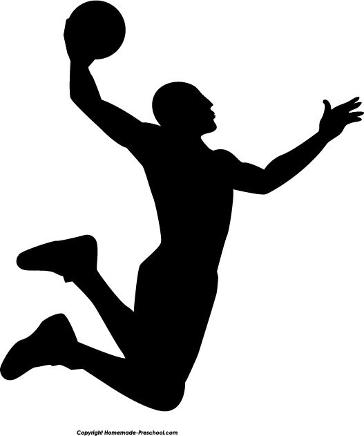 Free Silhouette Clipart - Basket Ball Clipart