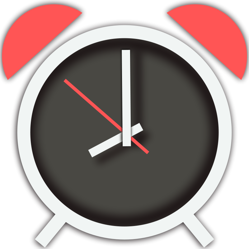 Free Simple Alarm Clock Clip  - Alarm Clipart