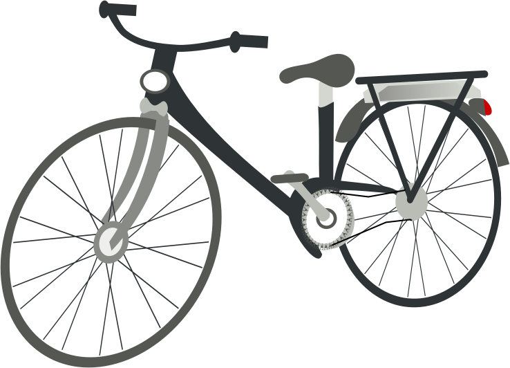 modern bicycle clipart