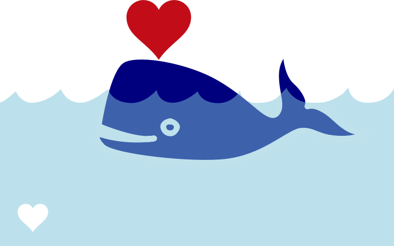 Free Simple Blue Whale Clip Art u0026middot; whale17