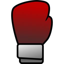 Free Simple Red Boxing Glove Clip Art