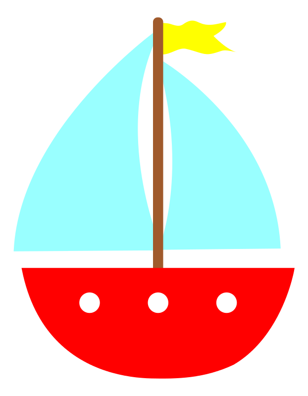 Free Simple Sailboat Clip Art - Sail Boat Clipart
