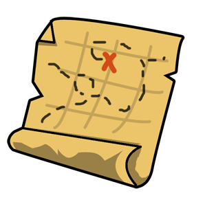 Free Simple Treasure Map Clip - Pirate Map Clip Art