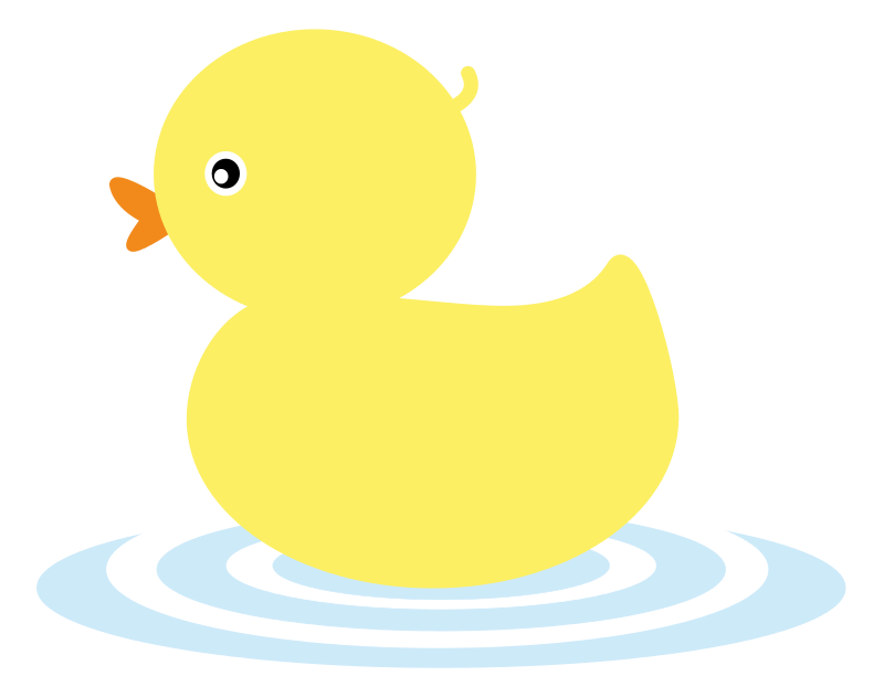 Free Simple Yellow Duckling C - Clip Art Ducks
