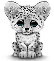 Free Snow Leopard Clip Art. Saved by