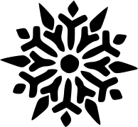 Free Snowflake Clipart. Search Terms: black and white ...