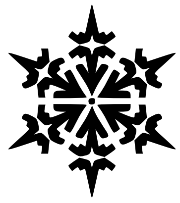free snowflake clipart - White Snowflake Clipart