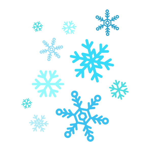 22 Simple Snowflake Clipart F