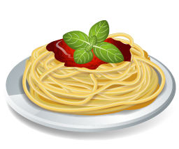 Free Spaghetti Plate Clip Art