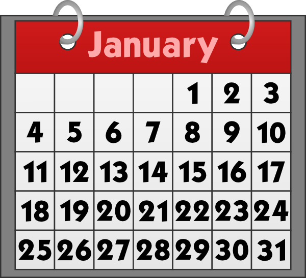 Free Spiral Wall Calendar Clip .