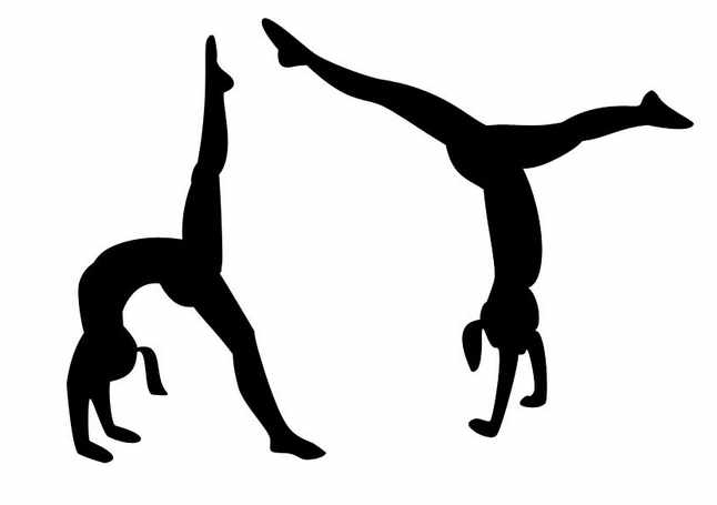 Free sports gymnastics clipart .