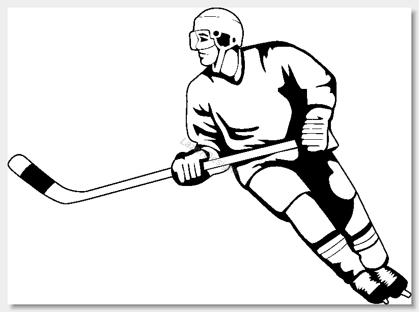 Free sports hockey clipart .
