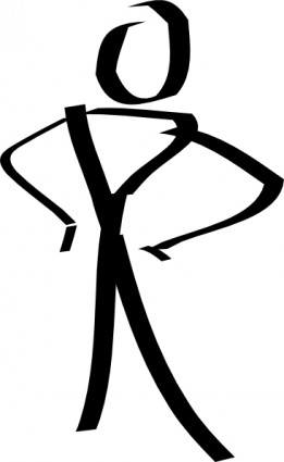 Free stick figure vector clip - Stick Person Clipart