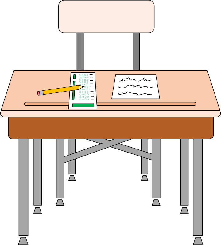 Student Sitting At Desk Clipa