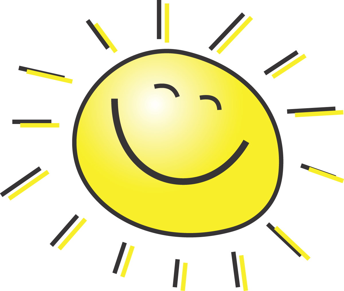 Free Summer Clipart Illustration Of A Happy Smiling Sun by 00015 .