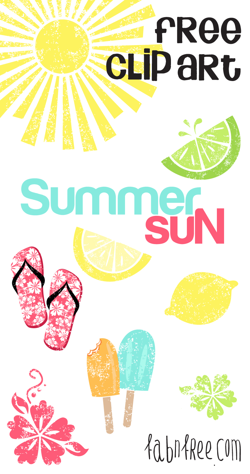 Free Summer Clipart Set .