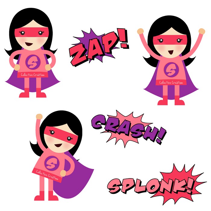 Free superhero clipart ... girl super hero clip% .