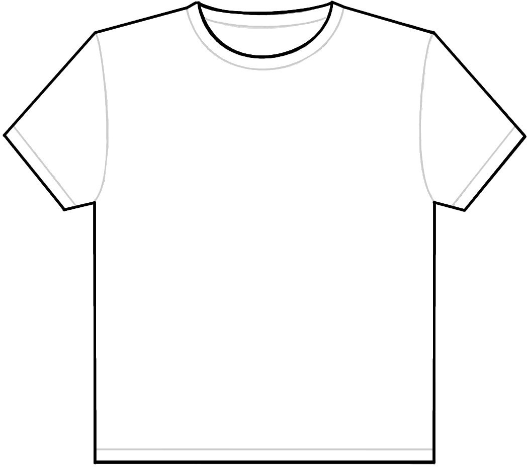 Clip art t shirt outline Free