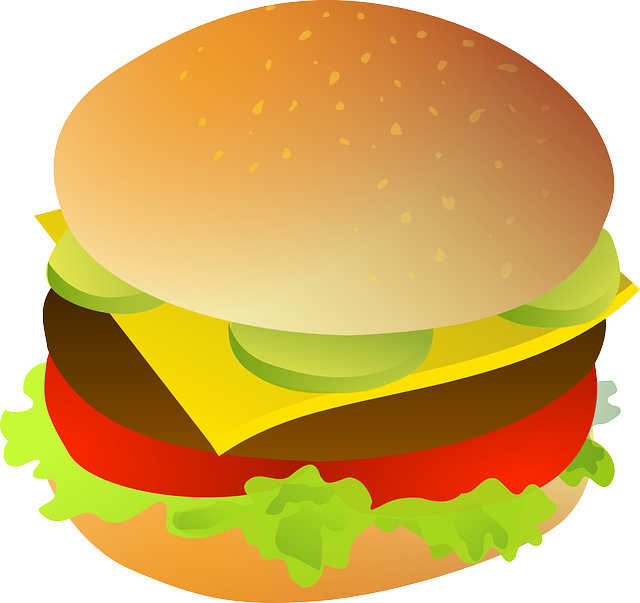 Hamburger cartoon clip art 3 