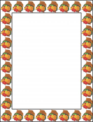 Free Thanksgiving Borders and - Thanksgiving Borders Clip Art Free