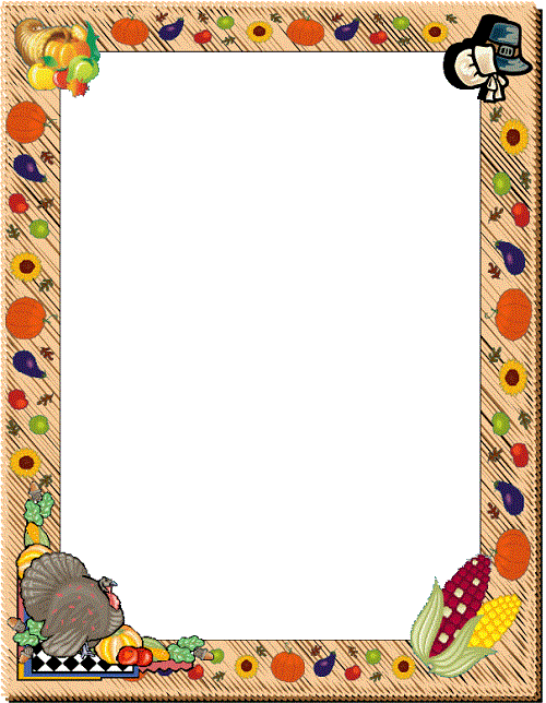 Free Thanksgiving Borders And - Thanksgiving Borders Clip Art Free