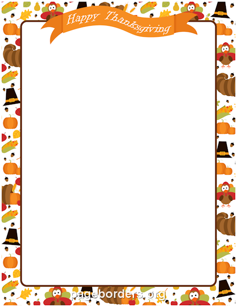 Free Thanksgiving Clip Art .. - Thanksgiving Border Clip Art