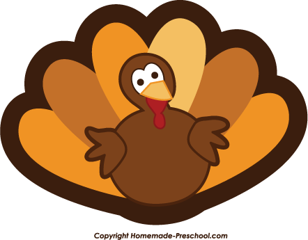 Free Thanksgiving Clipart - Cute Turkey Clipart