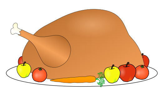Free Thanksgiving Dinner . - Turkey Dinner Clipart