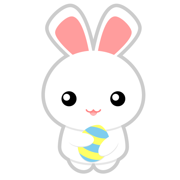Free To Use Public Domain Bun - Cute Bunny Clipart