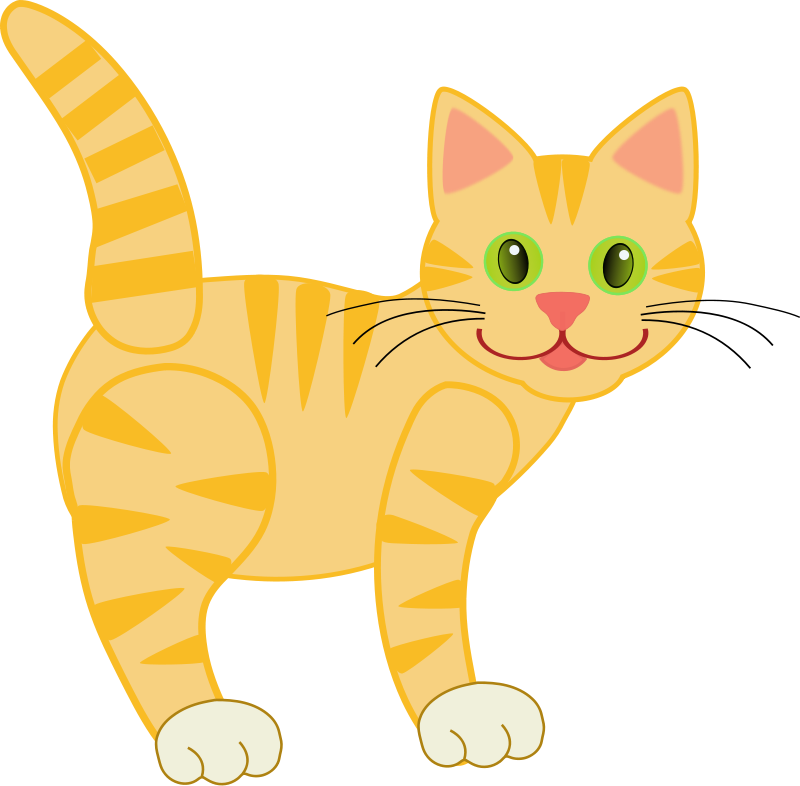 Free To Use Public Domain Cat - Cute Cat Clip Art
