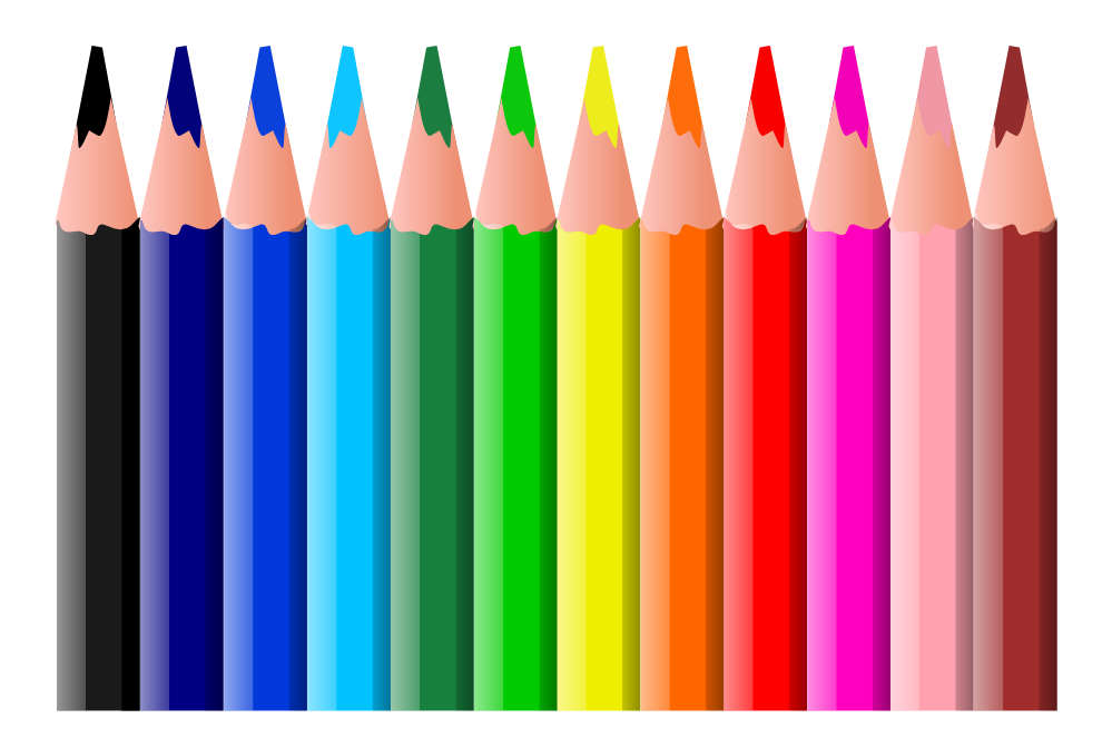 Free to Use Public Domain Sch - Pencils Clipart