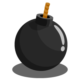 Free Unlit Bomb Clip Art - Clipart Bomb