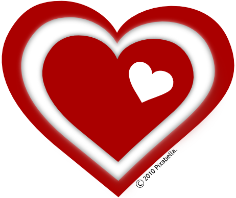 Valentine heart clipart image