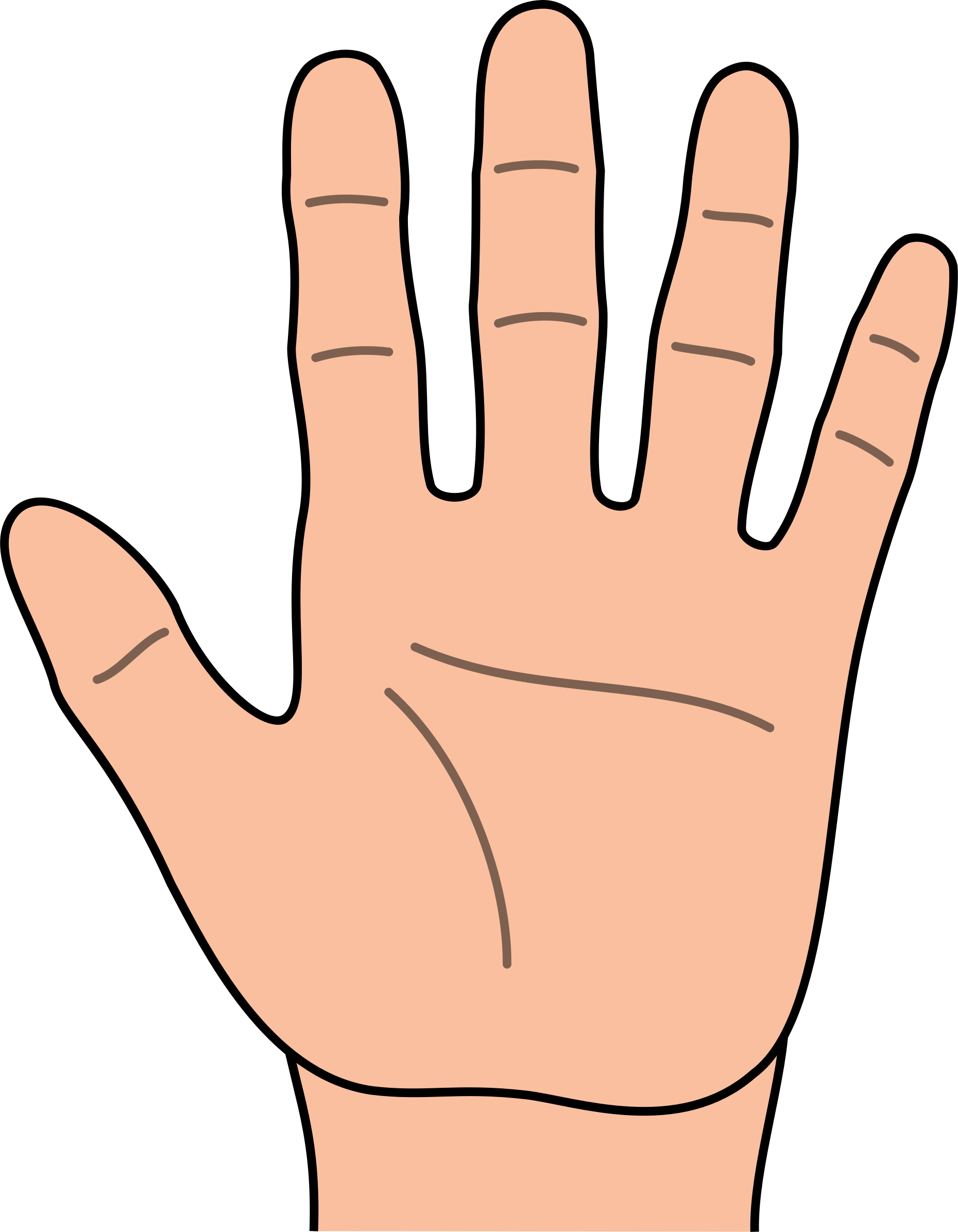 Closed hand clipart free clip