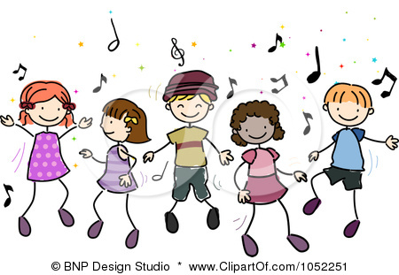 Free Vector Clip Art Illustra - Kids Dancing Clip Art