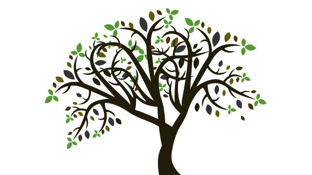 Free Vector Colorful Tree Fre - Free Tree Clip Art