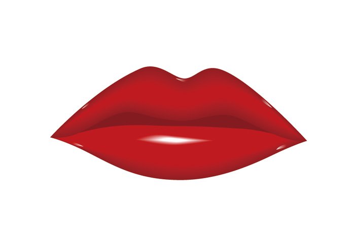 Lips Clip Art 081810 Vector C