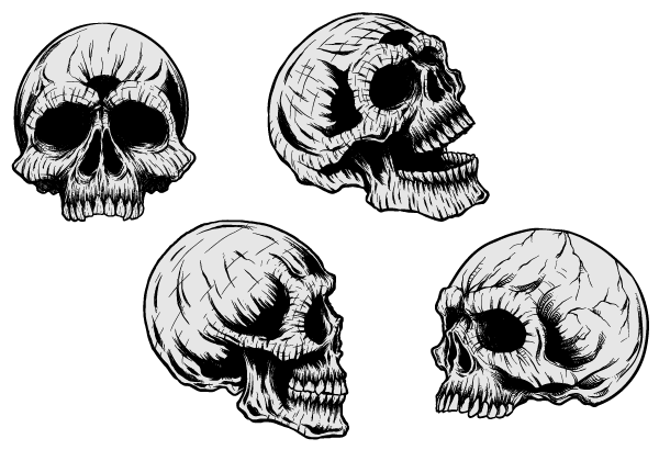 Free Vector Skulls Clip Art