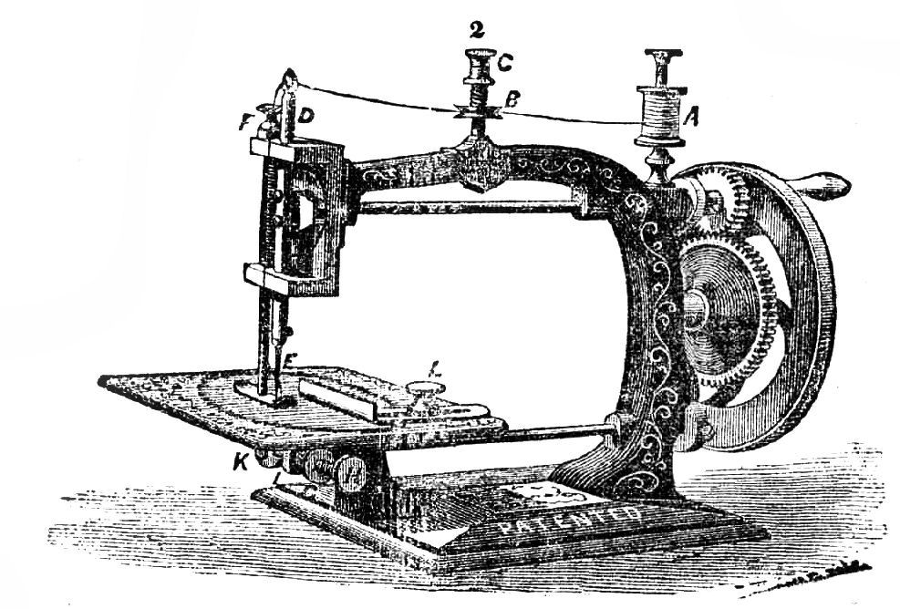 Free Vintage Clip Art u2013 D - Sewing Machine Clip Art