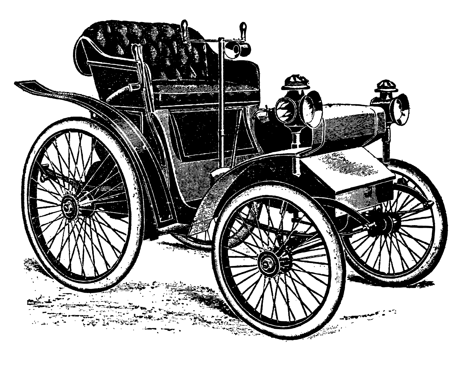 Car Old Fashioned Vehicle Bla