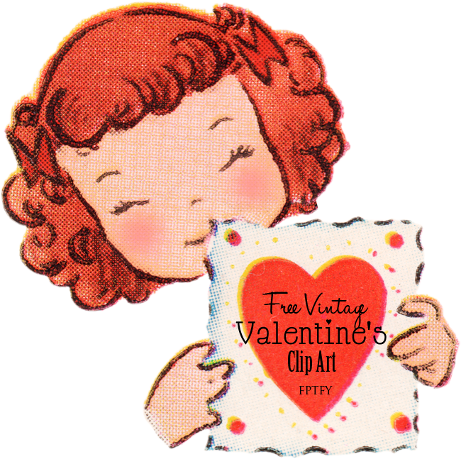 Free Vintage Valentine Clip Art by FPTFY web ex