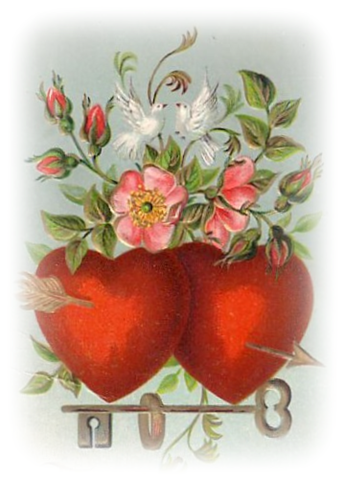 Free Vintage Valentine Hearts