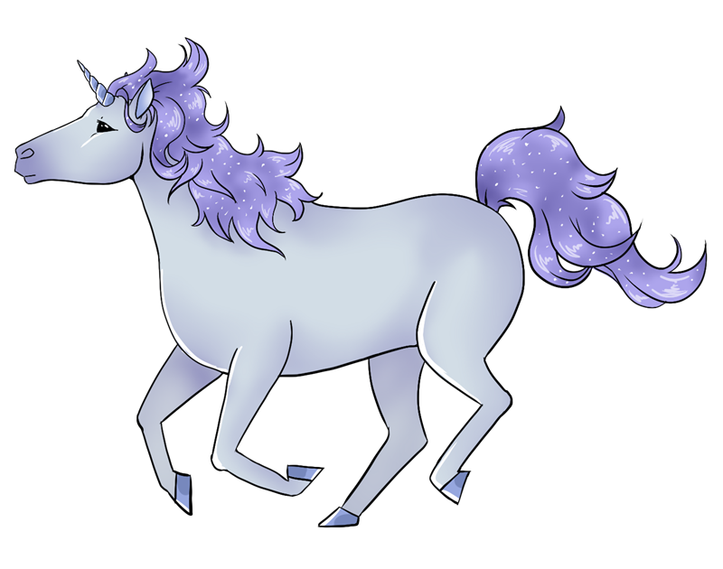 Free Violet Unicorn Clip Art  - Clip Art Unicorn