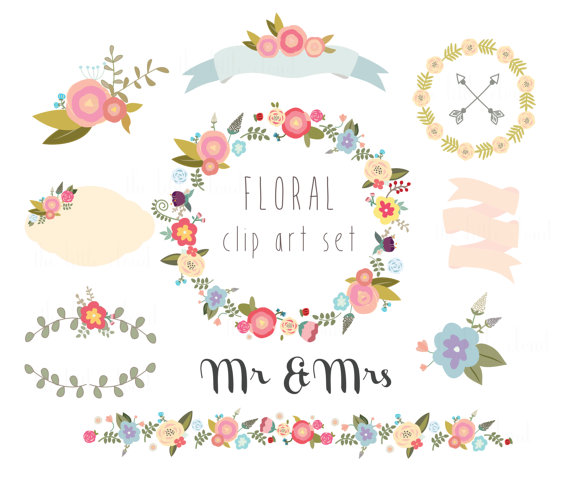 Floral clipartmercial used by