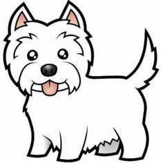 These Westie illustrations ar