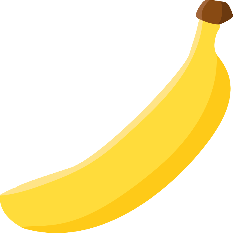Free Yellow Banana Clip Art - Banana Clipart