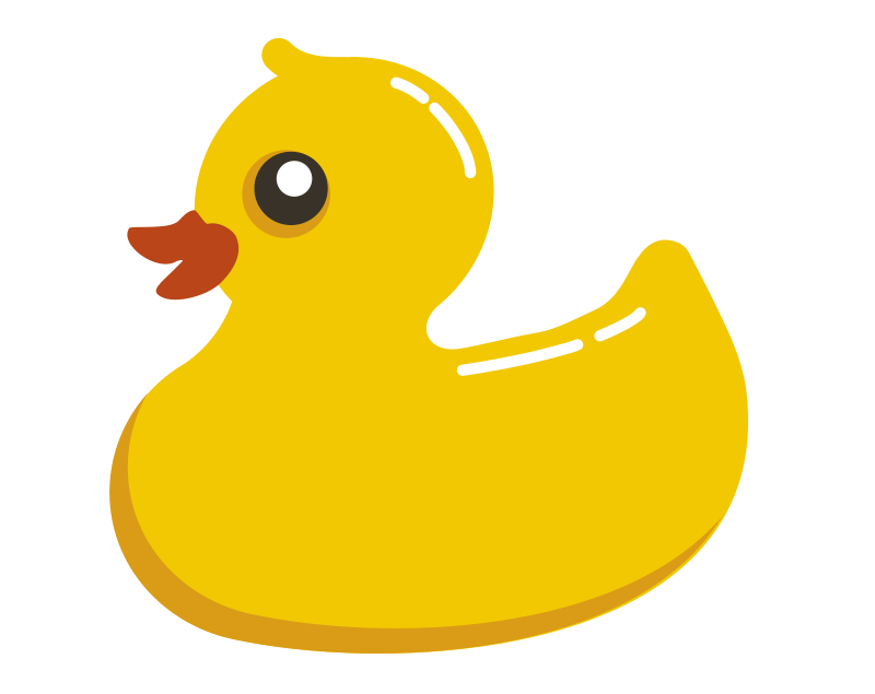 Free Yellow Rubber Duck Clip  - Rubber Ducky Clipart